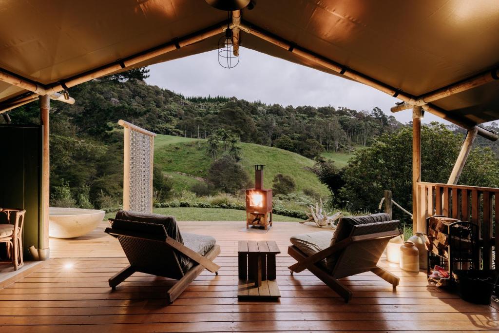 Příroda nedaleko luxury tent