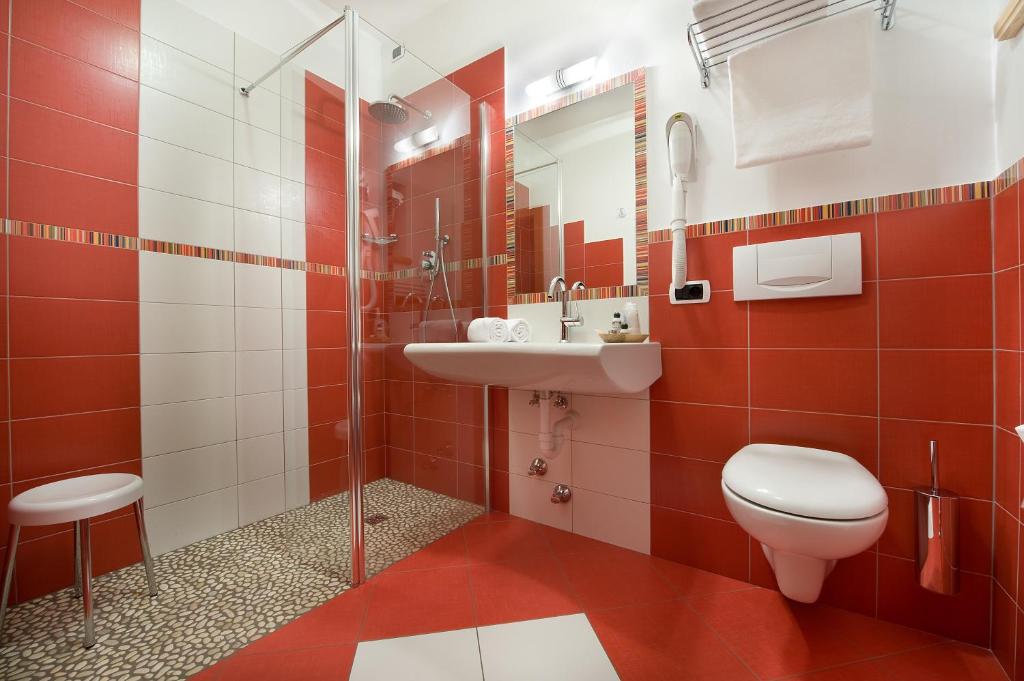 Kúpeľňa v ubytovaní Hotel Alegra