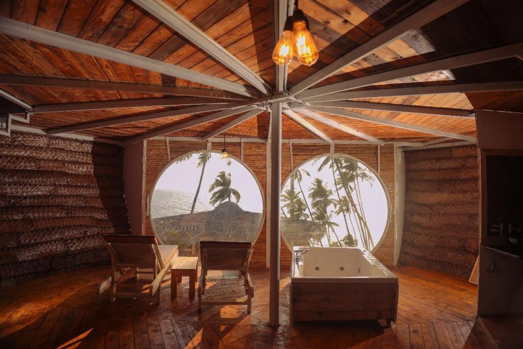 Posezení v ubytování Nest By Craftels, Goa