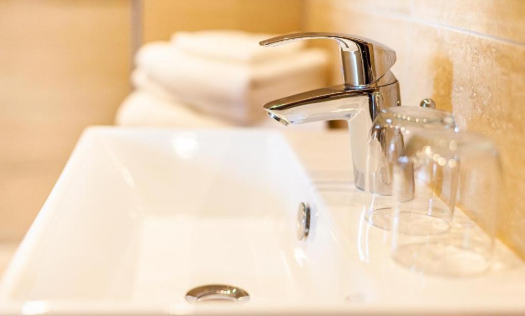 Koupelna v ubytování Hotel Friese