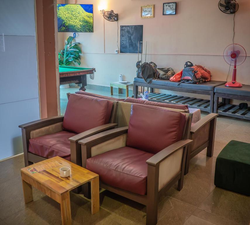 Posezení v ubytování Island View Hostel