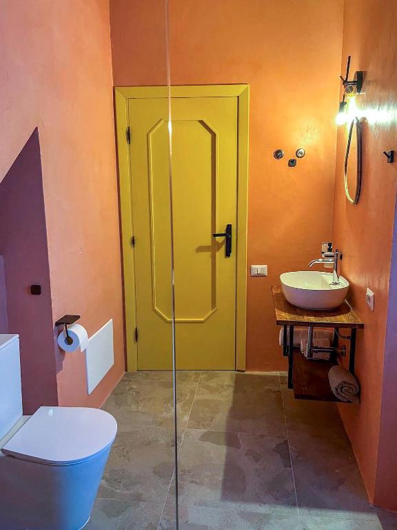 Koupelna v ubytování Trilli EcoBnB