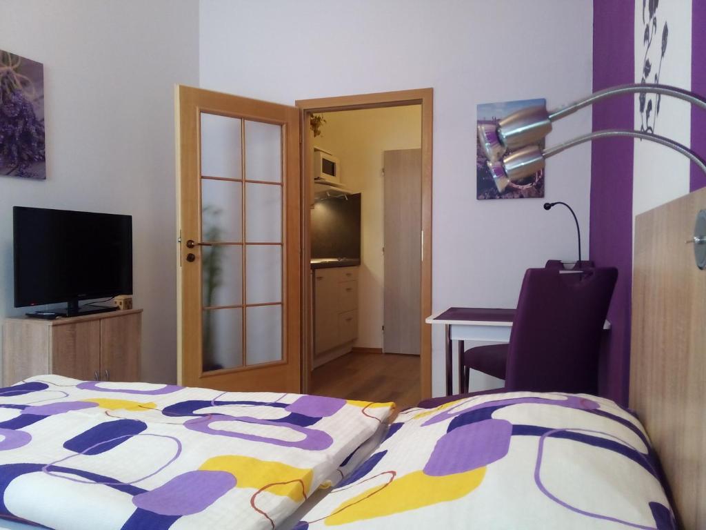 TV a/nebo společenská místnost v ubytování Apartmány - Penzion Smetanka