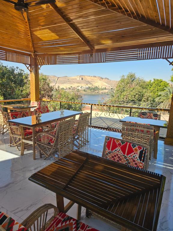 Balkón nebo terasa v ubytování King Mina Nubian House