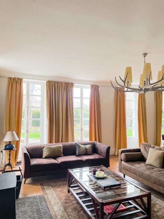 Posezení v ubytování La Maison Gavraise