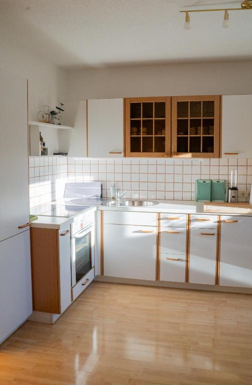 Kuchyň nebo kuchyňský kout v ubytování Apartment Mia Luise