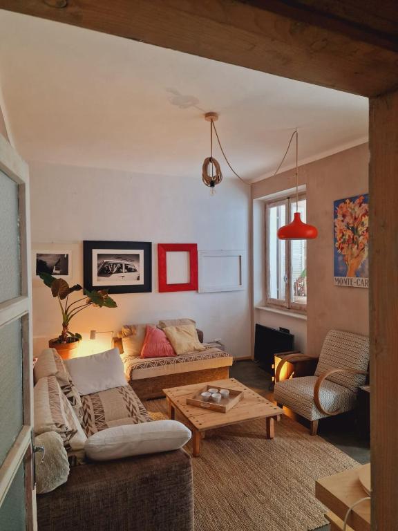 Posezení v ubytování La Casa di Bianca