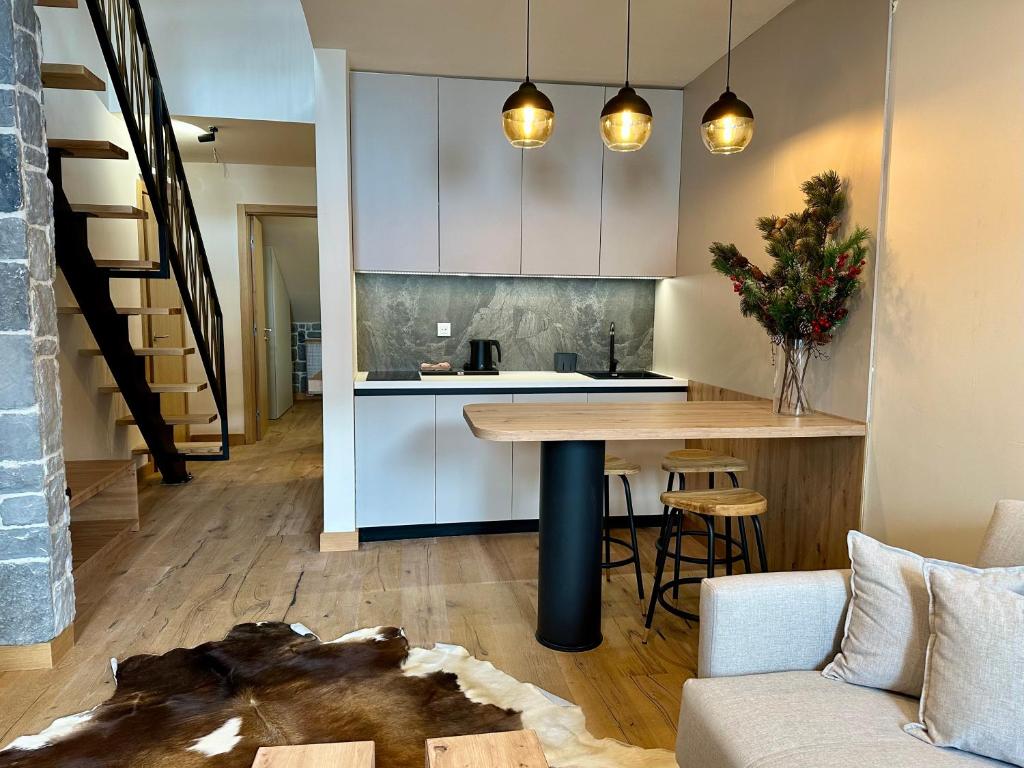 Kuchyň nebo kuchyňský kout v ubytování MIA Suites Jahorina