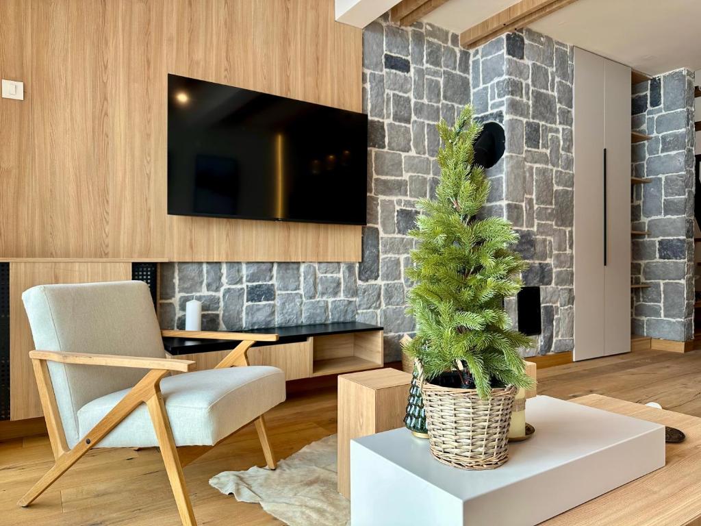 TV a/nebo společenská místnost v ubytování MIA Suites Jahorina