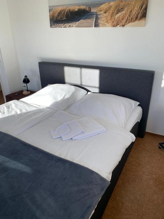 Postel nebo postele na pokoji v ubytování Ferienoberwohnung in Villa Pesca