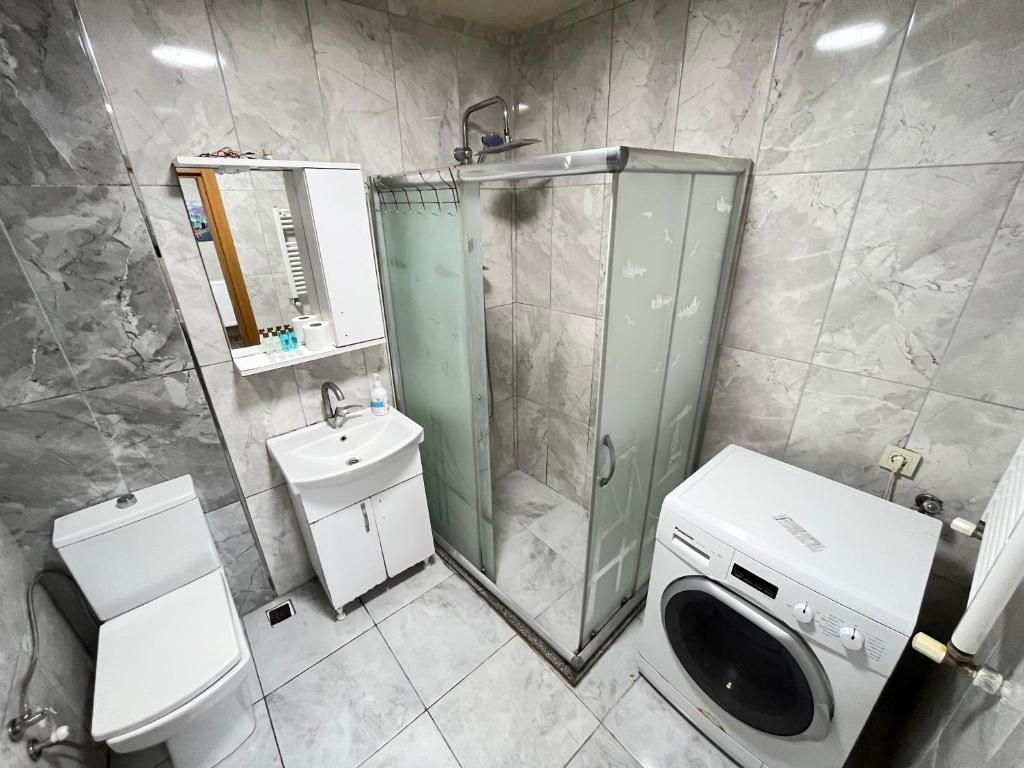 Koupelna v ubytování al khalej otel
