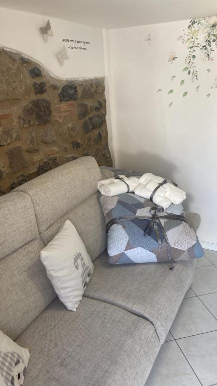 Posezení v ubytování A casa di Peppetto