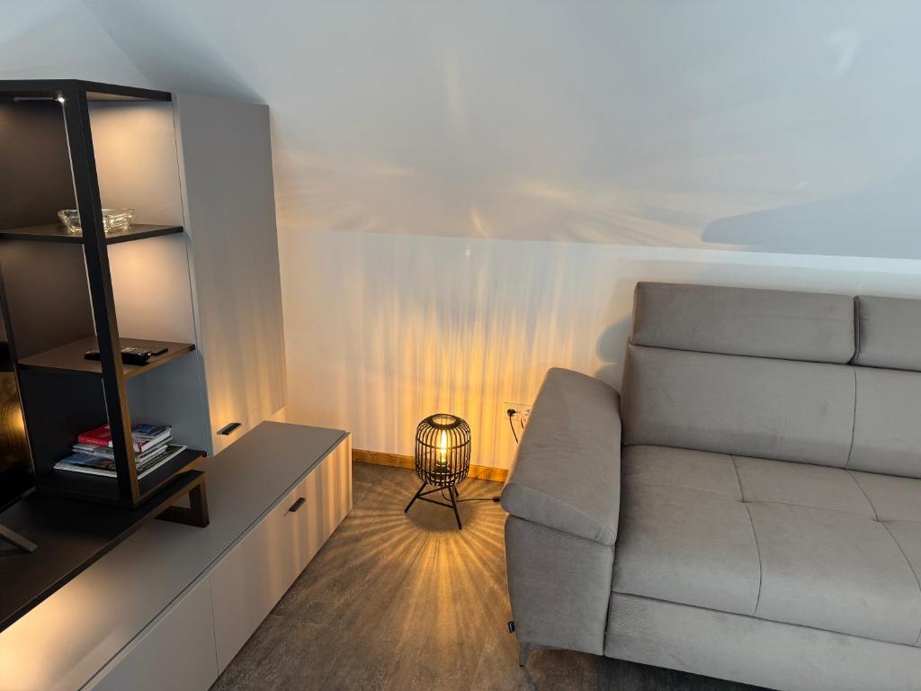 Posezení v ubytování Ferienwohnung Unsere Mühle