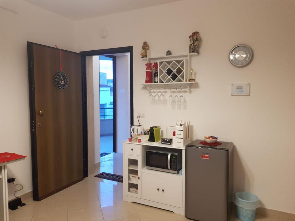 Kuchyň nebo kuchyňský kout v ubytování B&B Galateo