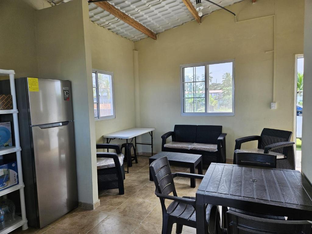Kuchyň nebo kuchyňský kout v ubytování Casa Azul Miguel de la Borda