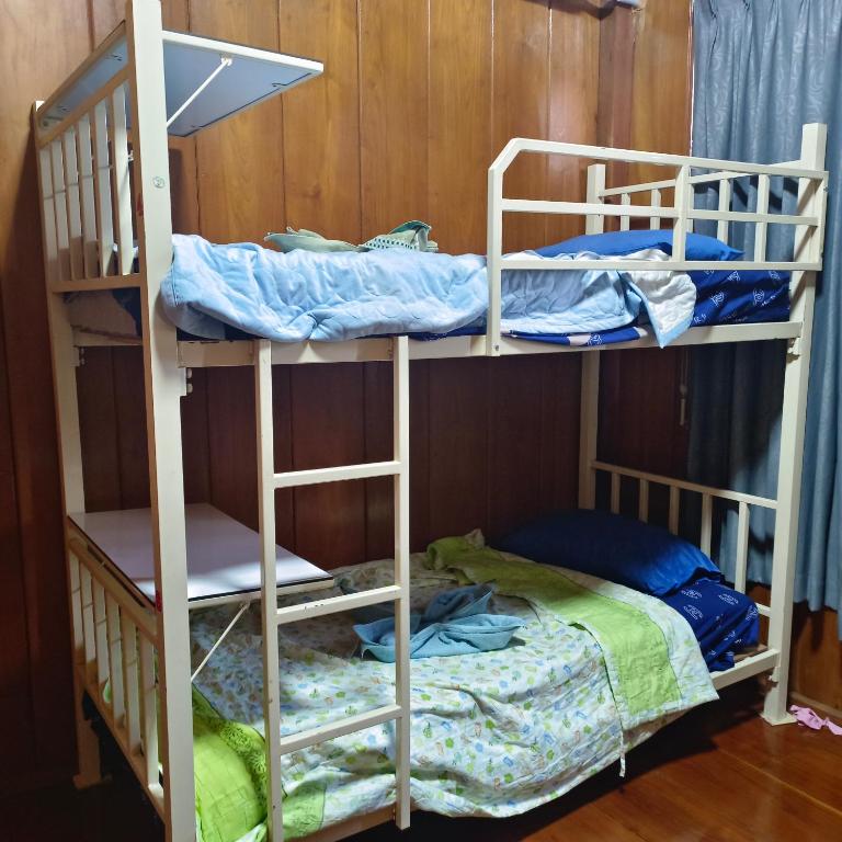 Palanda nebo palandy na pokoji v ubytování Sunny house hostel