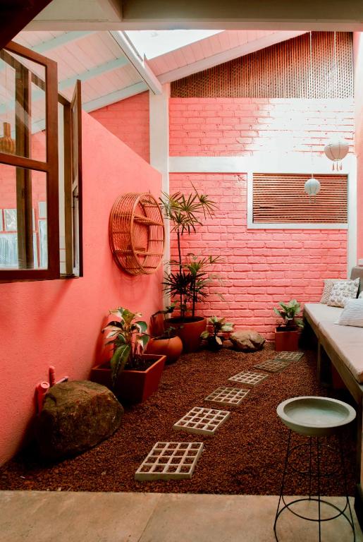 Posezení v ubytování Boho Jungle Studios