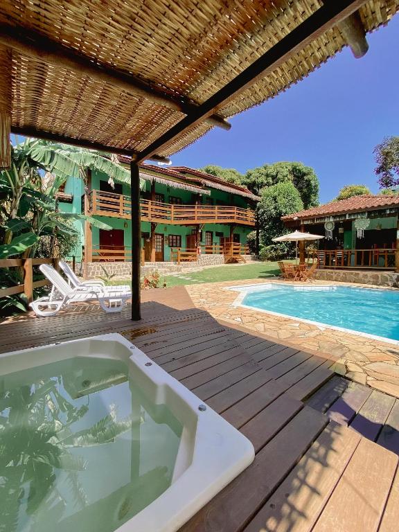 Kolam renang di atau dekat dengan Pousada Banana Verde
