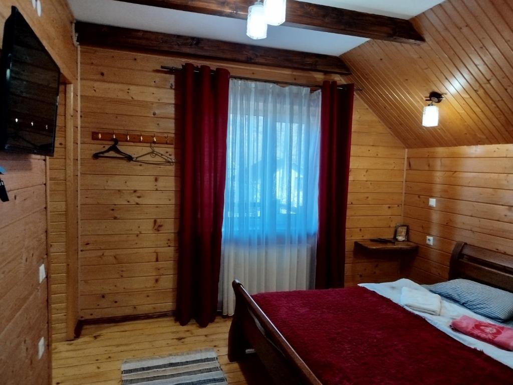 Postel nebo postele na pokoji v ubytování Gorec