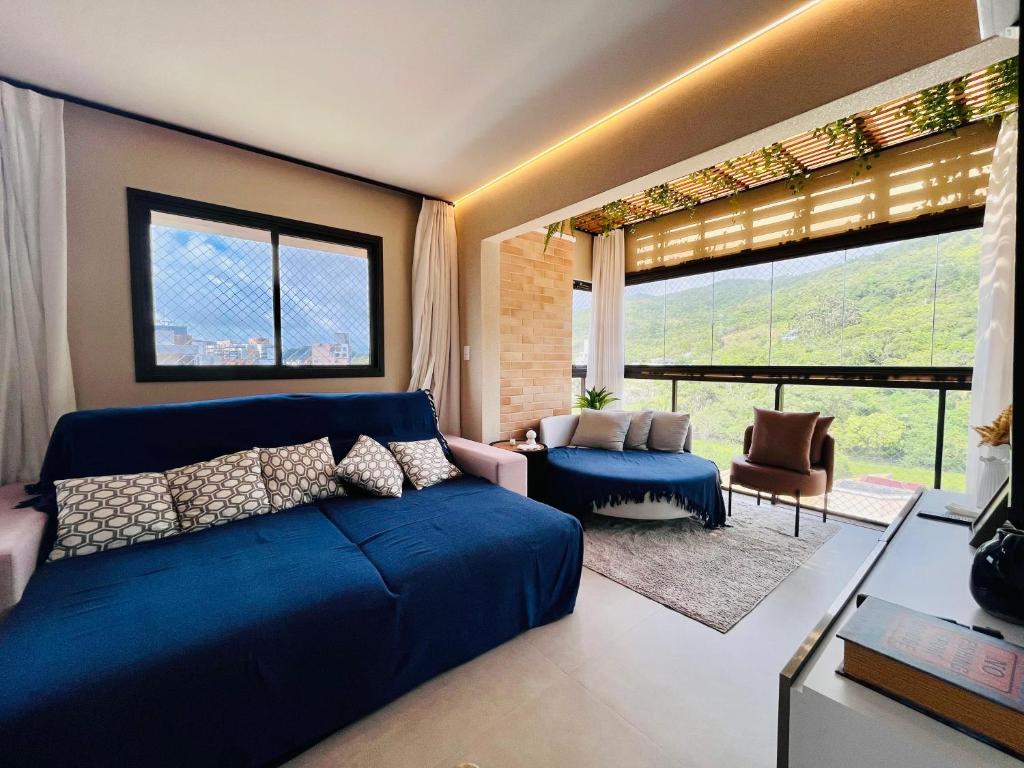 Posezení v ubytování Residencial Turin - Cobertura para 8 pessoas na Praia de Palmas a 350m do mar