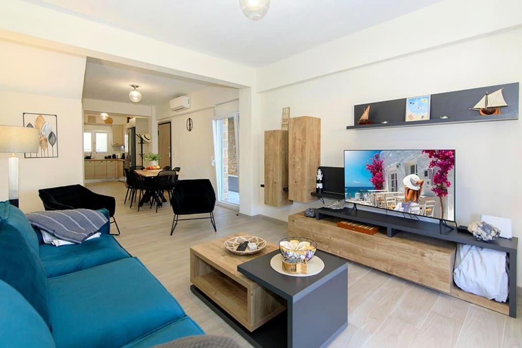 Køkken eller tekøkken på Glaros Premium Deluxe House