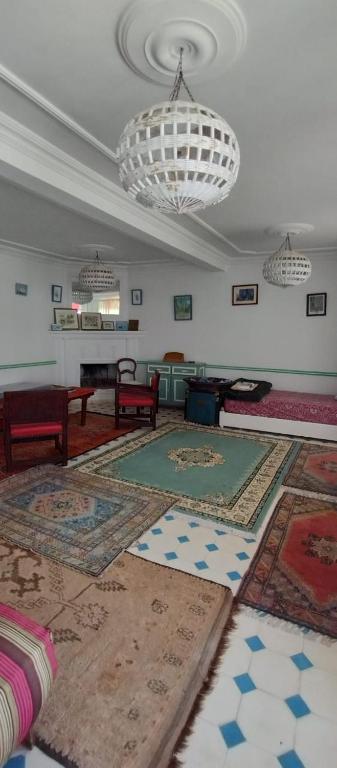 Posezení v ubytování Riad L'ostale