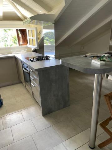 Kuchyň nebo kuchyňský kout v ubytování Villa MORINGA