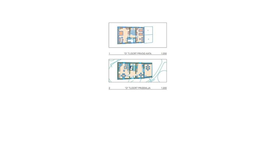 Plan piętra w obiekcie Villa Poropati, Grožnjan, Istria - Luxury Countryside Estate for up to 19 persons - Large pool of 80m2 with kids section