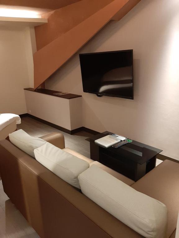 TV a/nebo společenská místnost v ubytování Hotel GOLF Nirasaki (Adult Only)