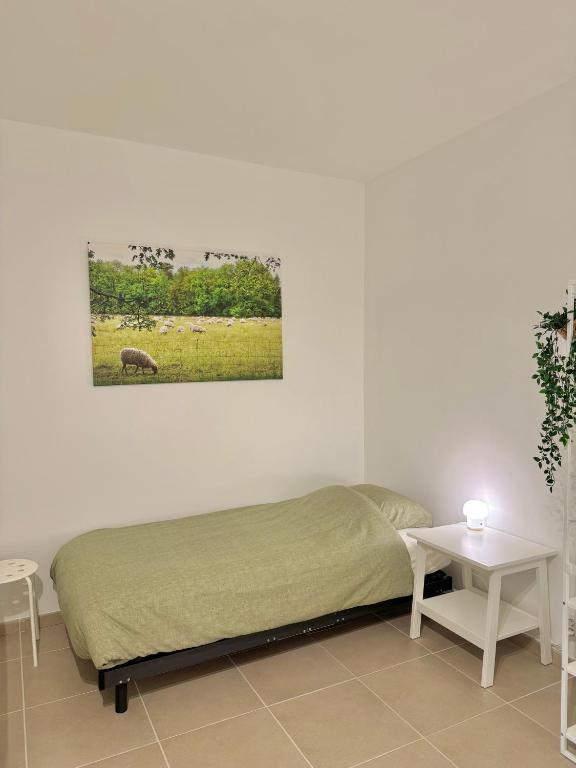 Postel nebo postele na pokoji v ubytování Rodeberg Belle Vue