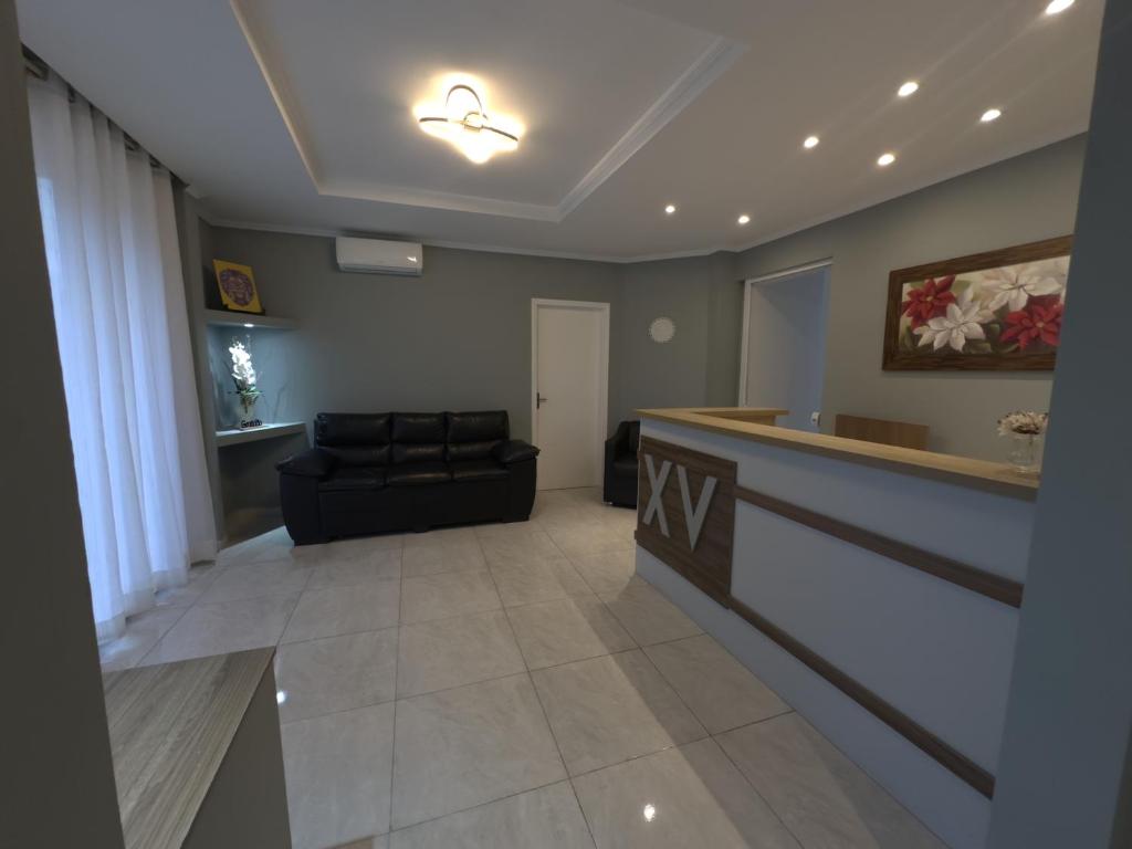 TV a/nebo společenská místnost v ubytování Hotel XV