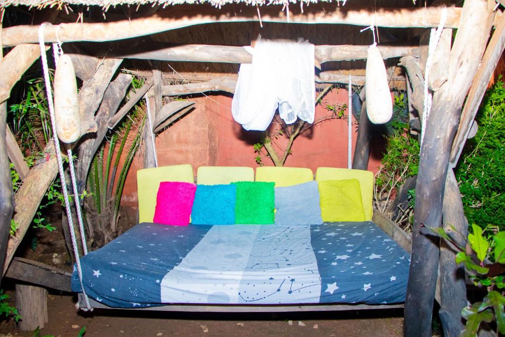Postel nebo postele na pokoji v ubytování Gîte chez Noël