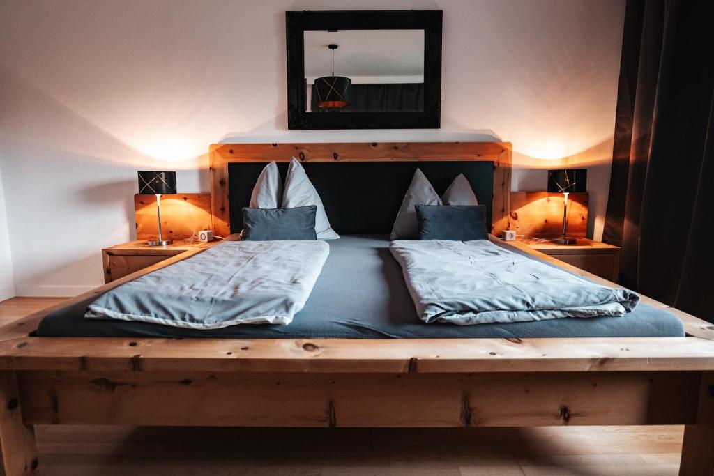Postel nebo postele na pokoji v ubytování Appartements Winkler