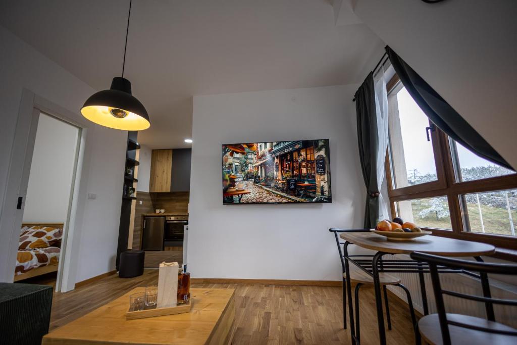 Küche/Küchenzeile in der Unterkunft Apartmani RAZVIGORA - DivčiNova