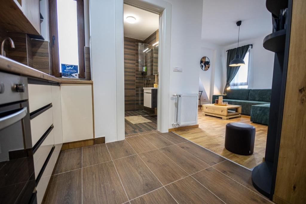 Küche/Küchenzeile in der Unterkunft Apartmani RAZVIGORA - DivčiNova