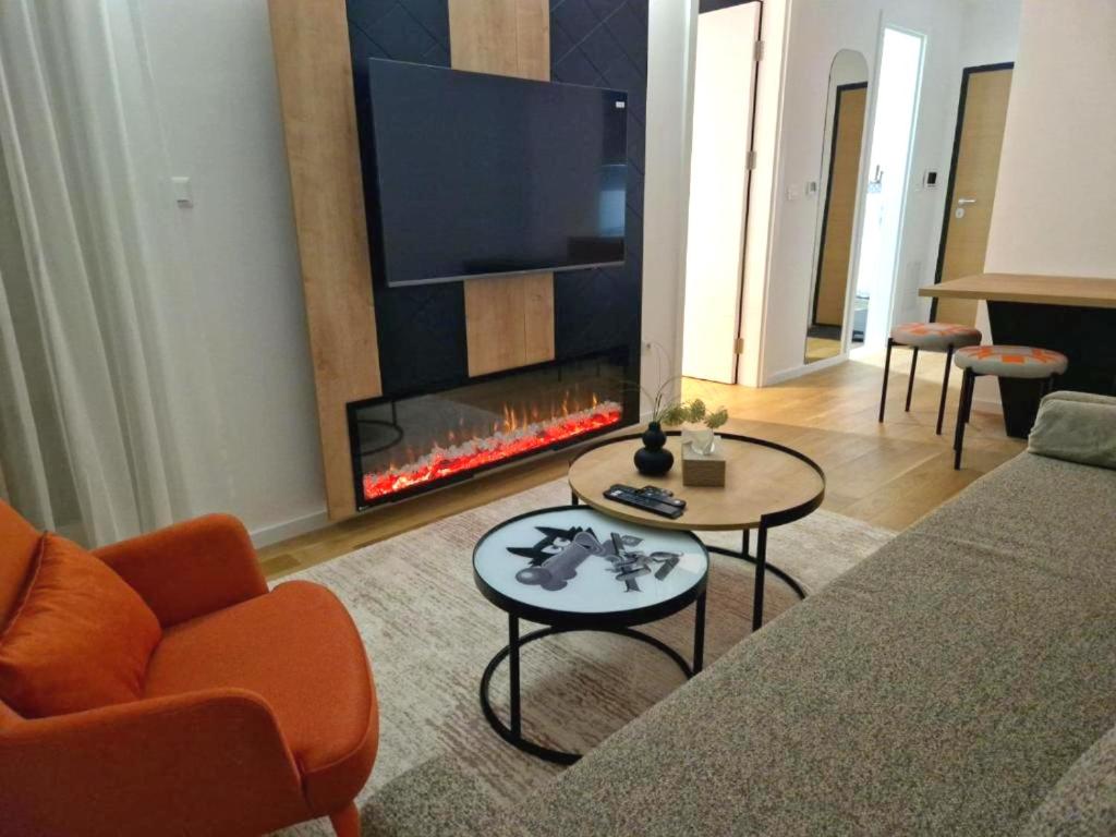 Χώρος καθιστικού στο Apartman Orange - Snjezna Dolina