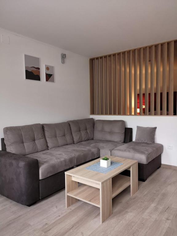 Χώρος καθιστικού στο Apartman Orijent