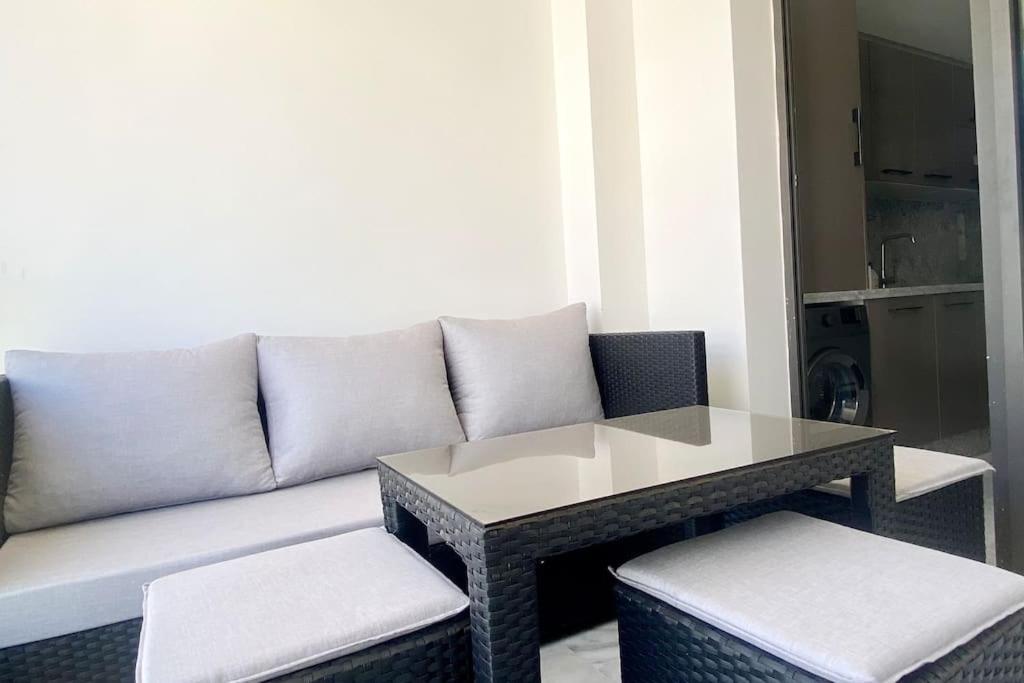 Χώρος καθιστικού στο Appartement en résidence Malabata Hills