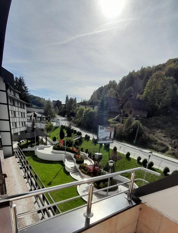 a view from the balcony of a hotel at Brzece lux apartman in Brzeće