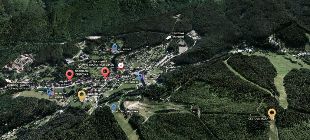 Příroda nedaleko apartmánu