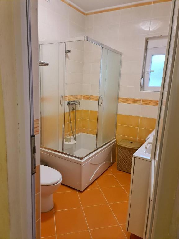 Koupelna v ubytování Villa Nadija