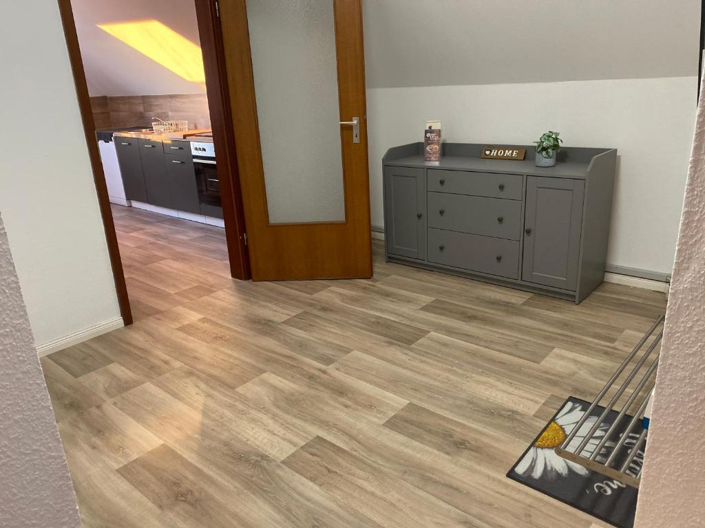 Kuchyň nebo kuchyňský kout v ubytování Ferienwohnung Elbglück