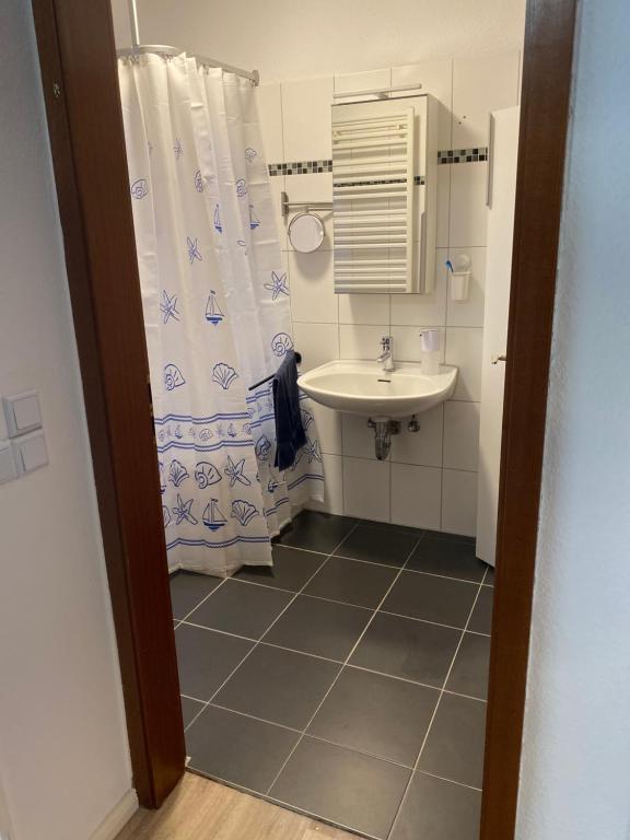 Koupelna v ubytování Ferienwohnung Elbglück