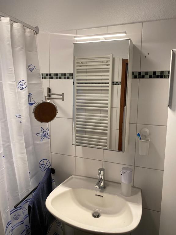 Koupelna v ubytování Ferienwohnung Elbglück