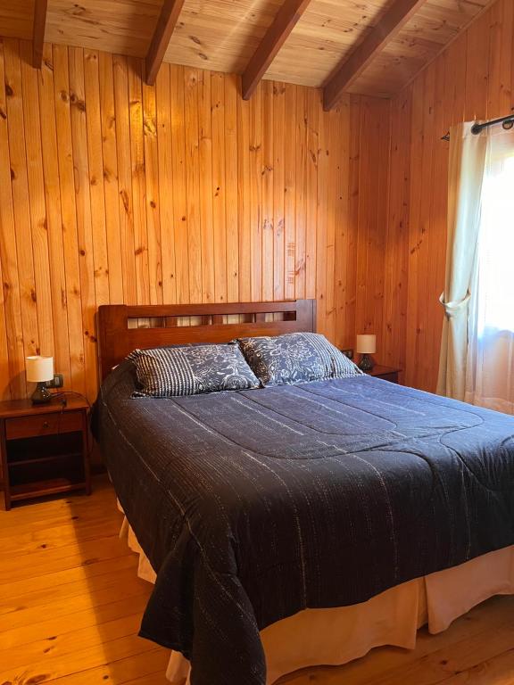 Postel nebo postele na pokoji v ubytování Cabaña en Dalcahue