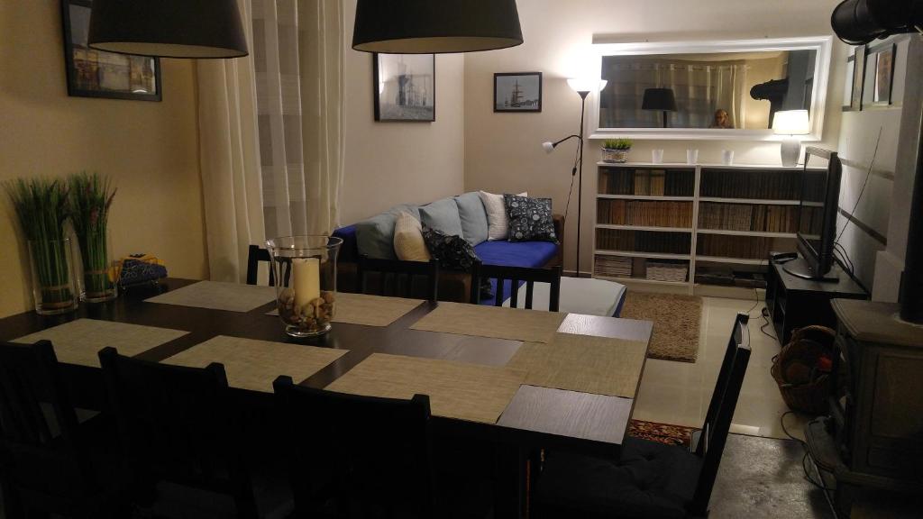 Posezení v ubytování Dom Kotik w Łukęcinie