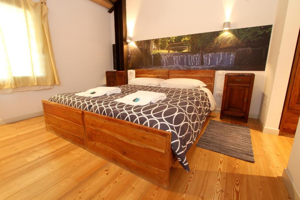 Posteľ alebo postele v izbe v ubytovaní Agriturismo Richeton