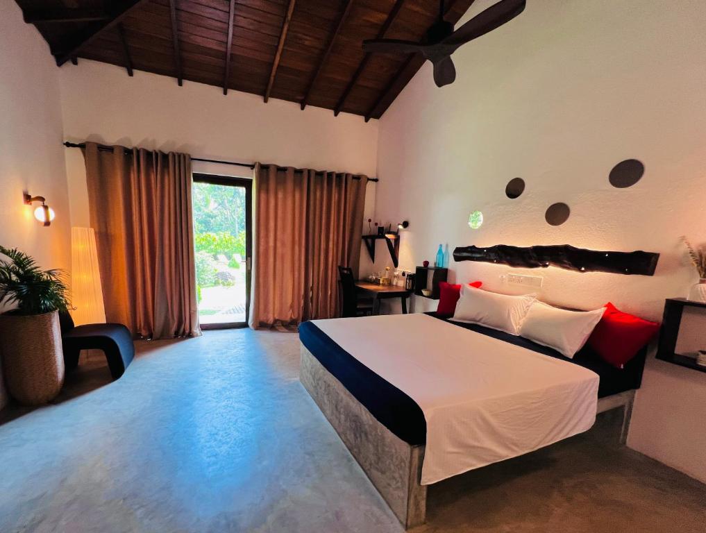 Postel nebo postele na pokoji v ubytování Island tropical retreat