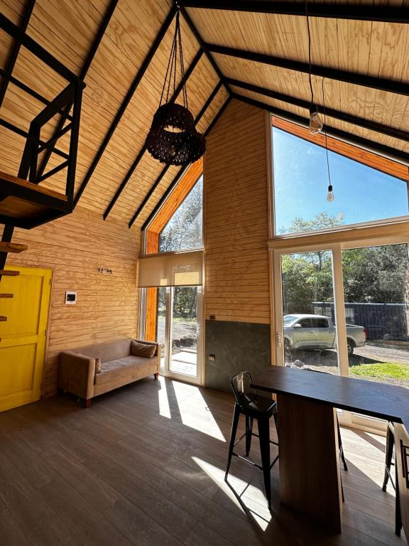 Balkón nebo terasa v ubytování Cabaña Puerta Amarilla
