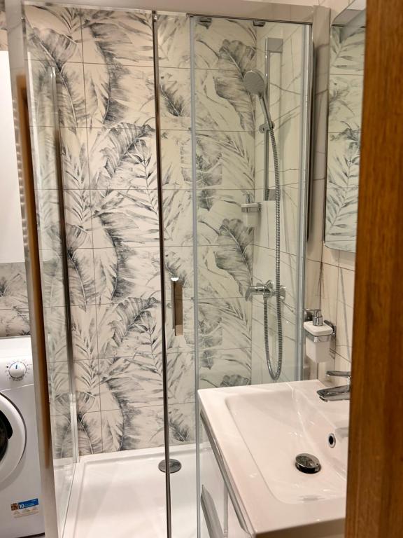 Koupelna v ubytování APARTAMENT TYCHY MIASTO 60m2